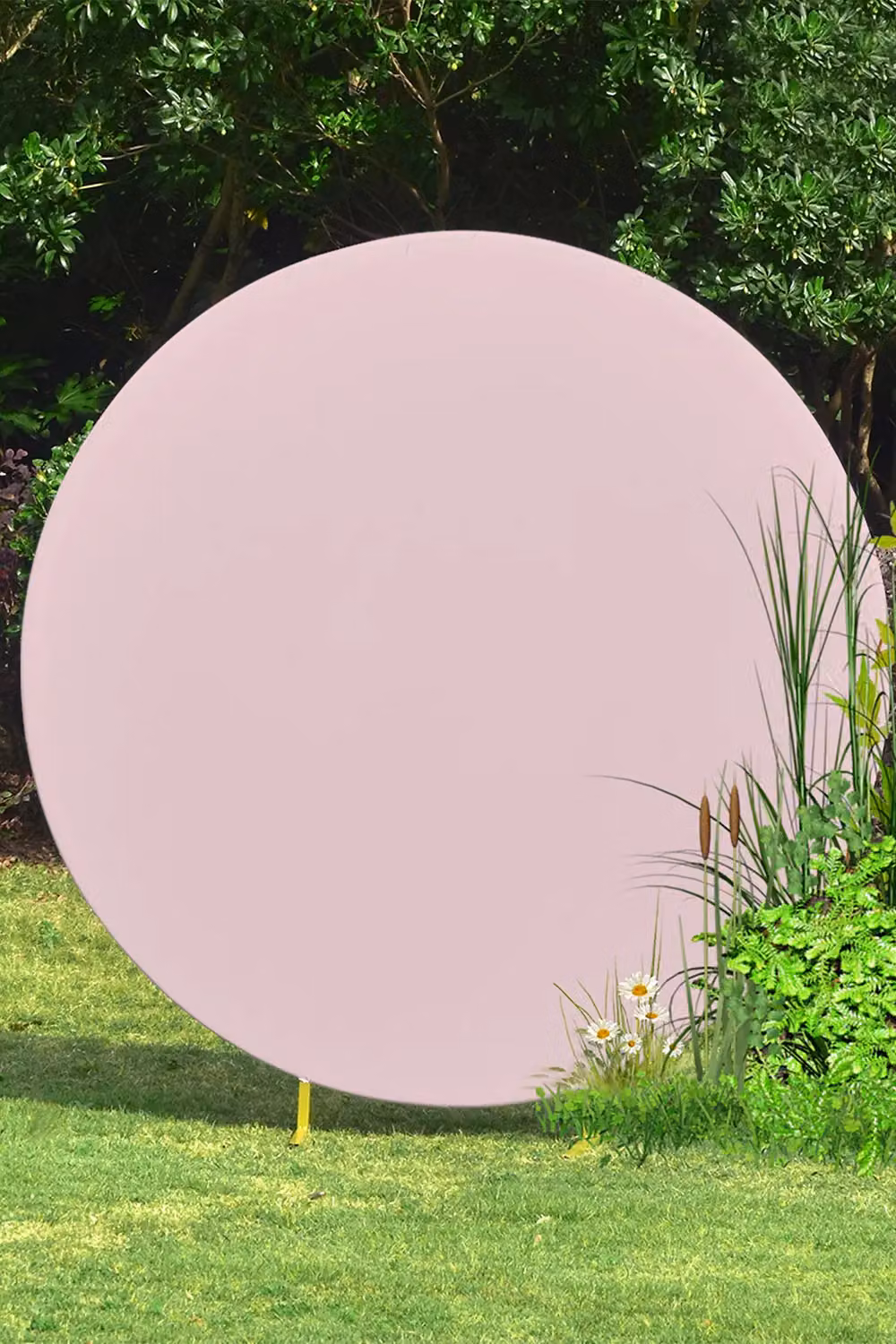 Neel Blue Spandex Wrinkle-Resistant Round Arch Backdrop Cover in Baby Pink, 220 cm – 2