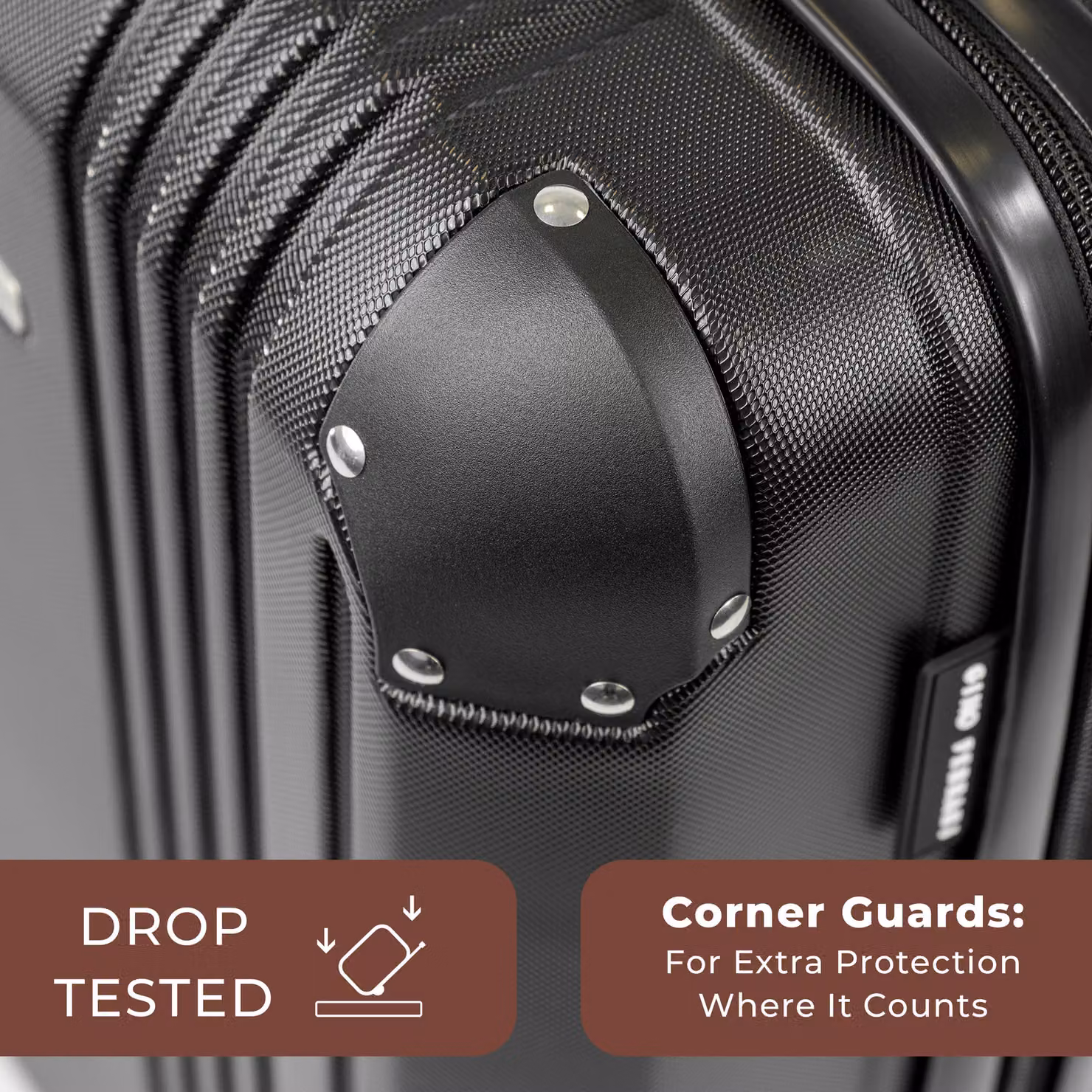 Gino Ferrari Business Travel Hard Shell Suitcase in Black, Large – 3