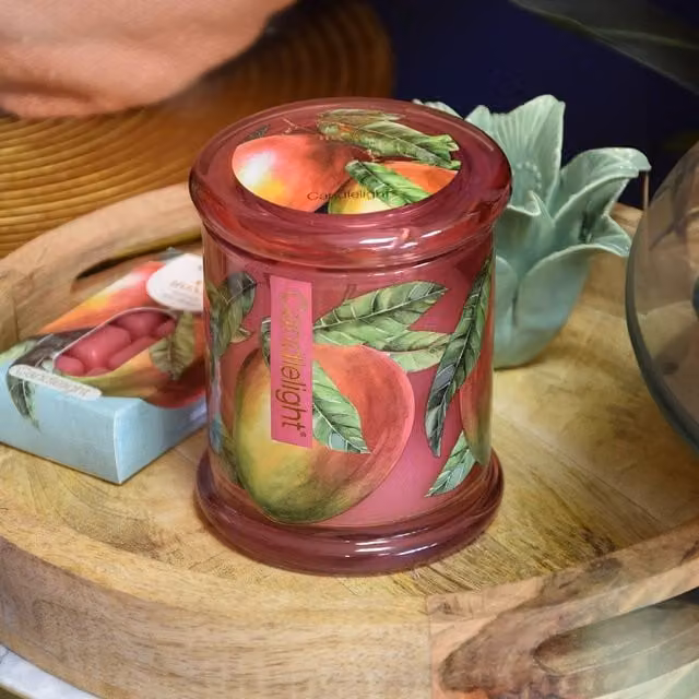 Madison & Mayfair Mango & Honey Large Lidded Jar Candle in Red – 1