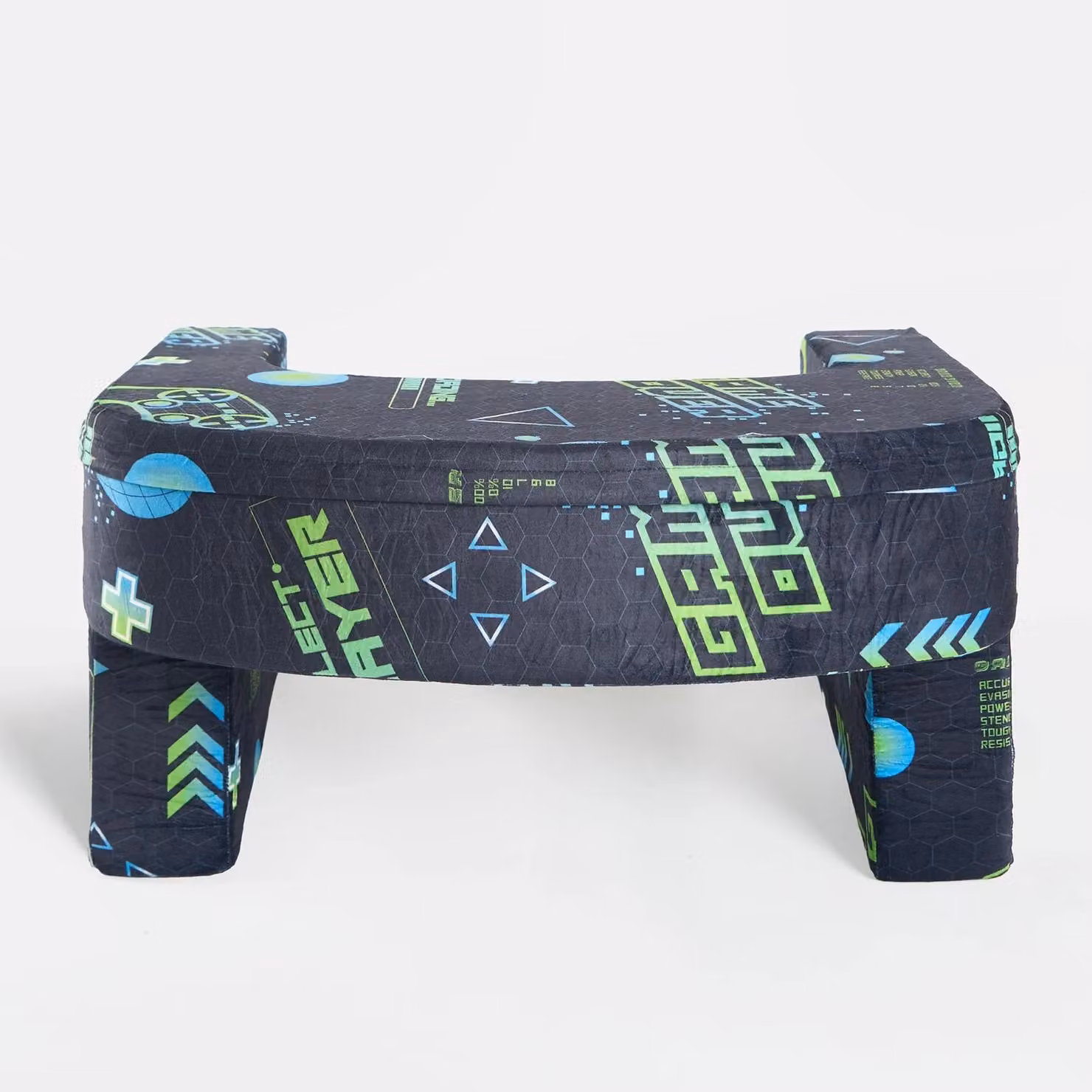 OHS Soft Foam Gaming Laptop Cushion Armrest and Reading Pillow in Navy Blue – 3