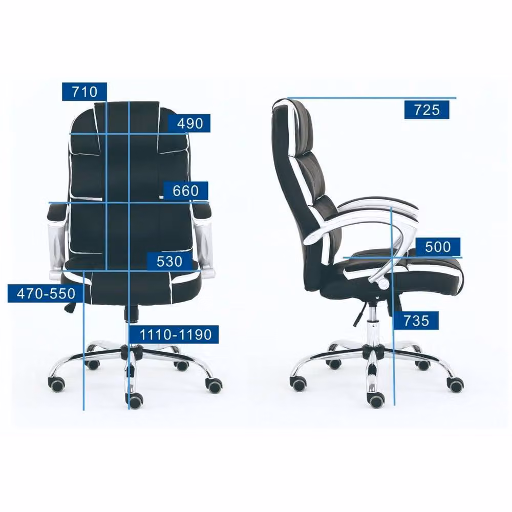 EONLION Black Executive Swivel Office Chair with Headrest for Home or Office – 2