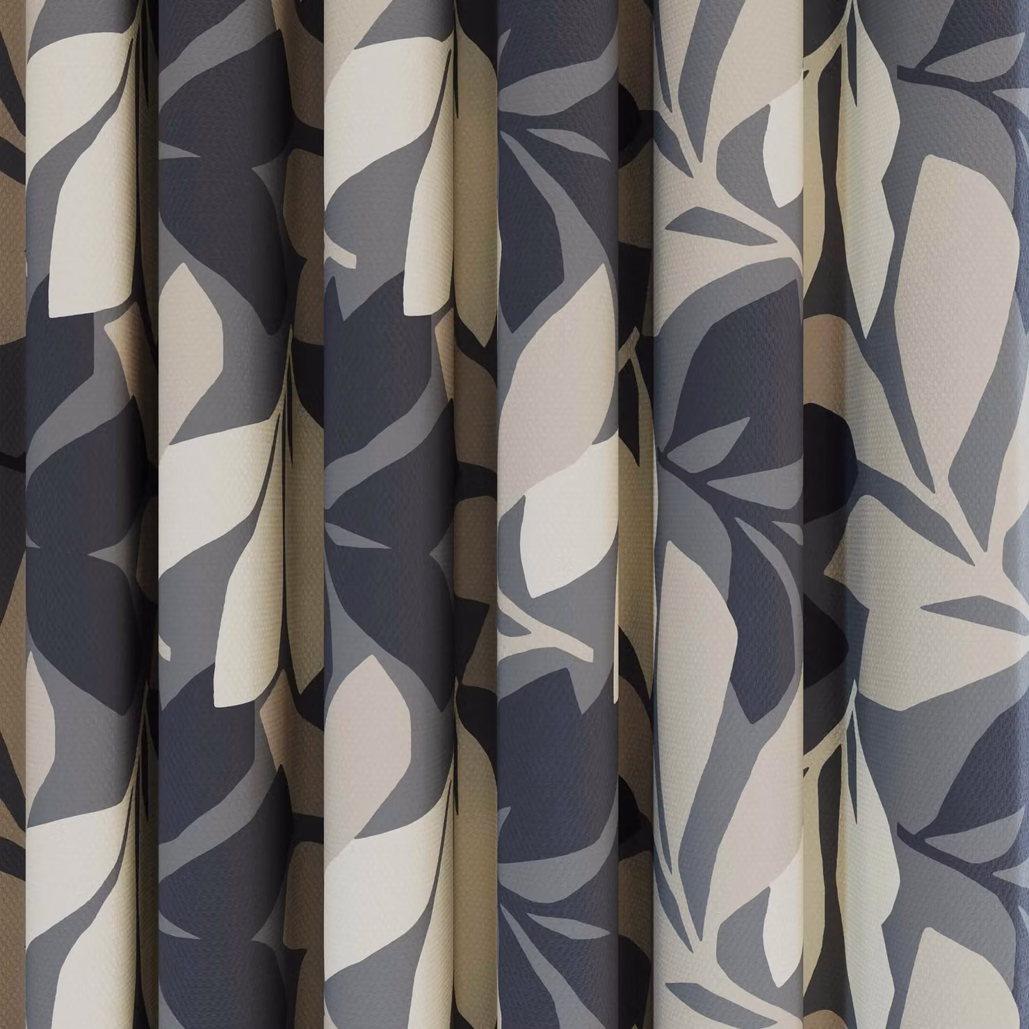 Helena Springfield Simply Scandi Otto Lined Grey Floral Cotton Eyelet Curtains, Width: 167.64 cm, Height: 228.6 cm – 2