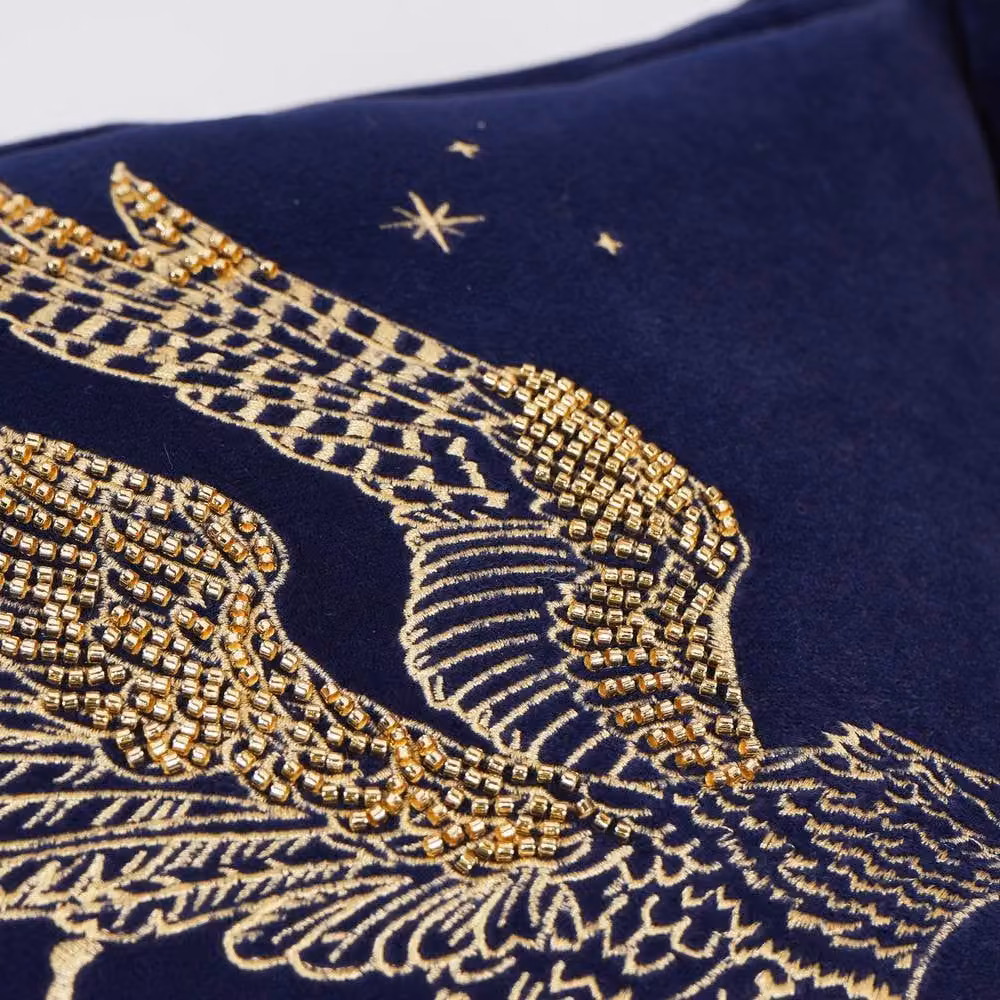 Warner Bros Harry Potter Alumni Velvet Cushion in Blue, W/D/H: 40 x 40 x 40 cm – 3