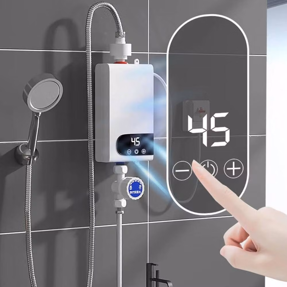 EONLION Electric Tankless Instant Hot Water Heater with Electronic Display, White – 5