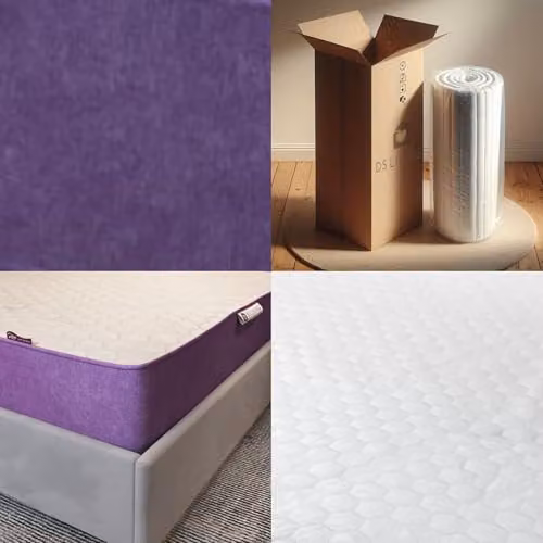 DS Living Reve Tanzanite Hybrid Gel-Flex Memory Foam Mattress in Purple, W/D/H: 90 x 190 x 25.4 cm – 4