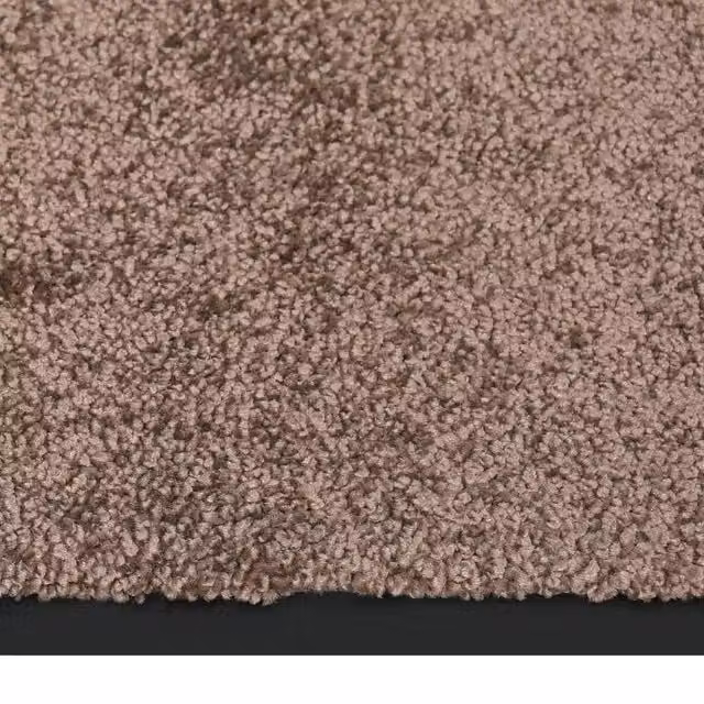 Berkfield Home Non-Slip Brushing Doormat, Brown and Black, W: 60 cm, D: 80 cm
