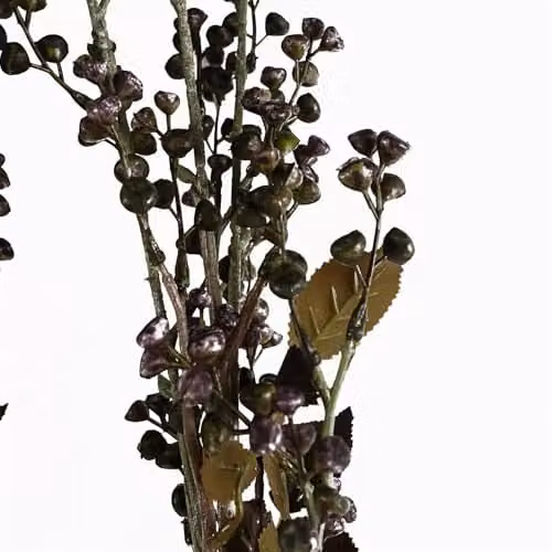 Purple Leaf Design Artificial Textile Floral Flowers – 2