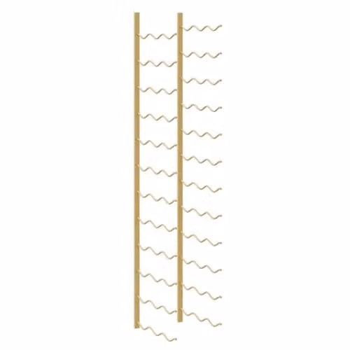 vidaXL Gold Metal Wall Mounted Wine Rack for 36 Bottles