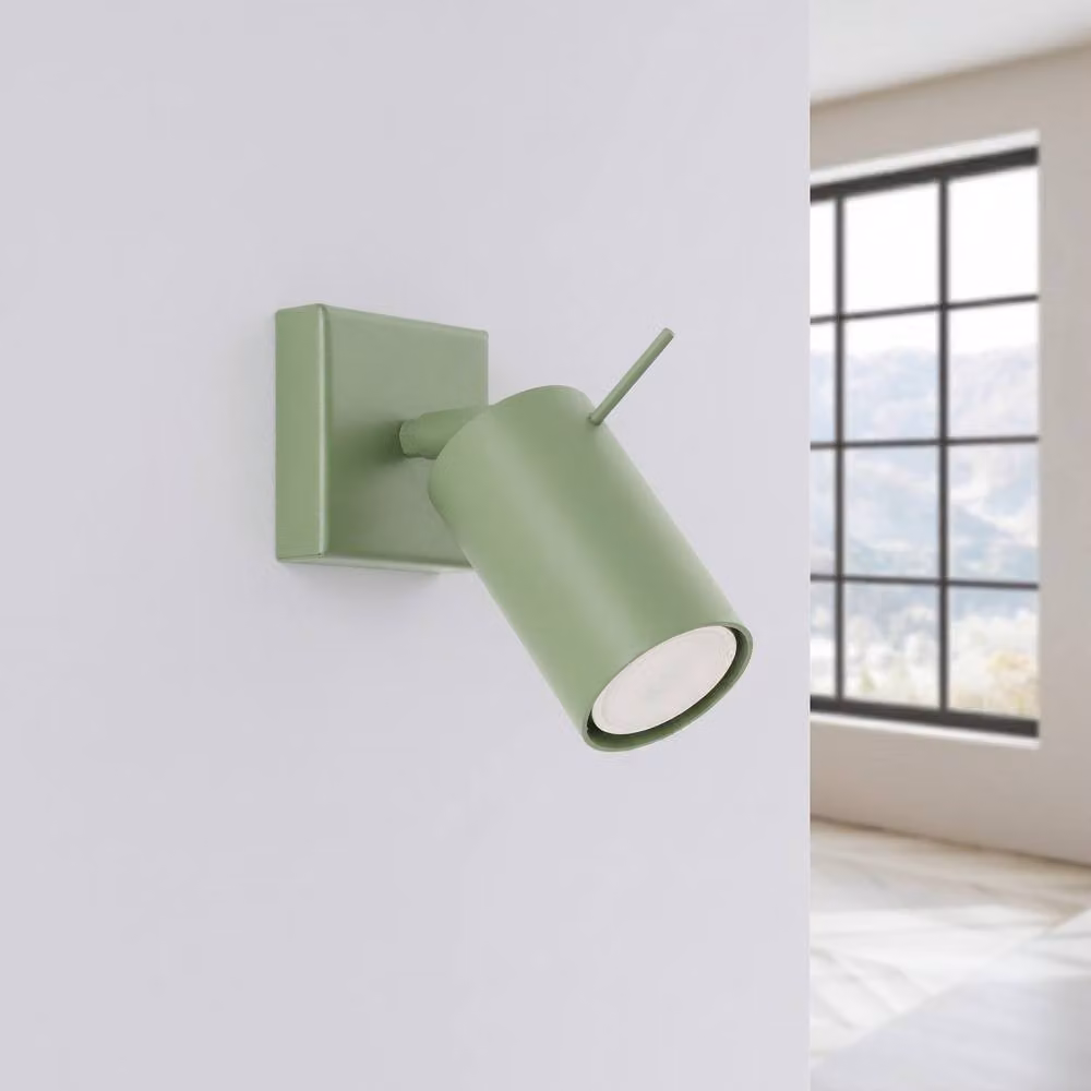 Sollux Lighting Modern Ring Wall Lamp in Green, W/D/H: 8 x 8 x 16 cm – 2