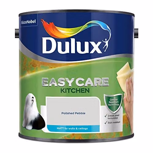 Dulux Easy-Care Kitchen Matt Paint in Grey, 2.5 l – 2