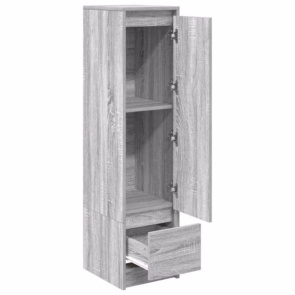 Berkfield Home Grey Sonoma Highboard, W: 29.5 cm, D: 34 cm, H: 119.5 cm – 2