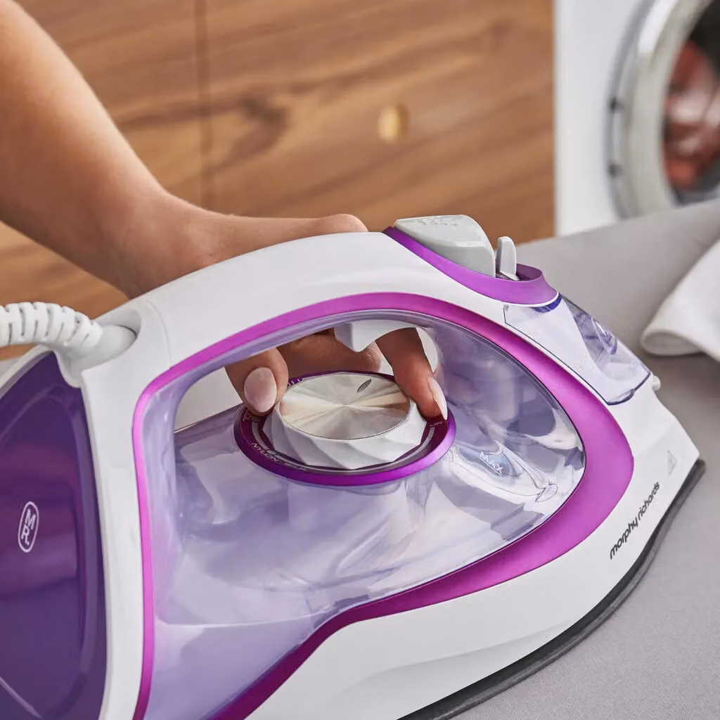 Morphy Richards Turbo Glide Steam Iron in Purple with Ceramic Soleplate and Auto Shut-off – 7