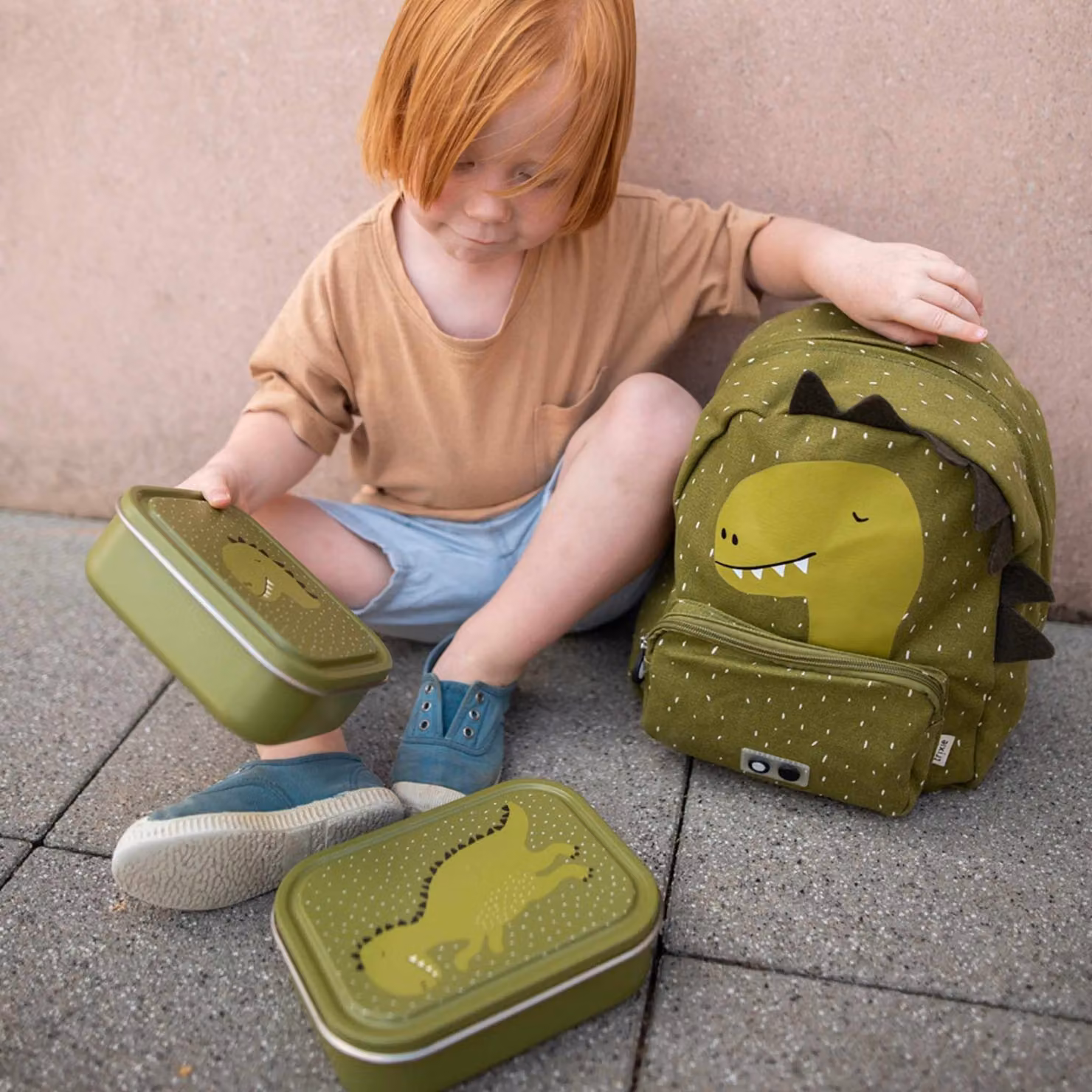 Trixie Mr. Dino Small Lunch Box, Green – 2