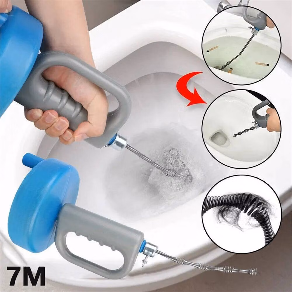 Nordara Blue Plastic Drain Unblocker Hair Remover Sink Snake Auger Pipe Plumber Cleaner – 2