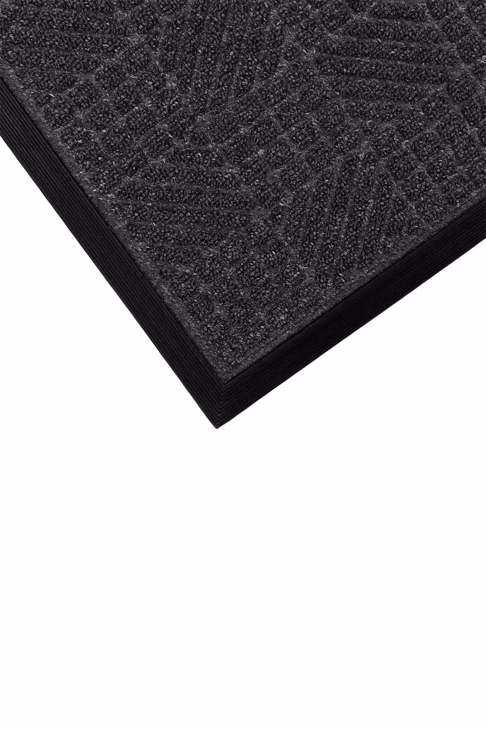 JVL Firth Tile Rubber Backed Doormat, Anthracite Grey, W: 40 cm, D: 70 cm – 4