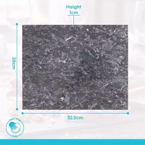 Argon Tableware Black Marble Serving Board, W: 32.5 cm, D: 26 cm – 7