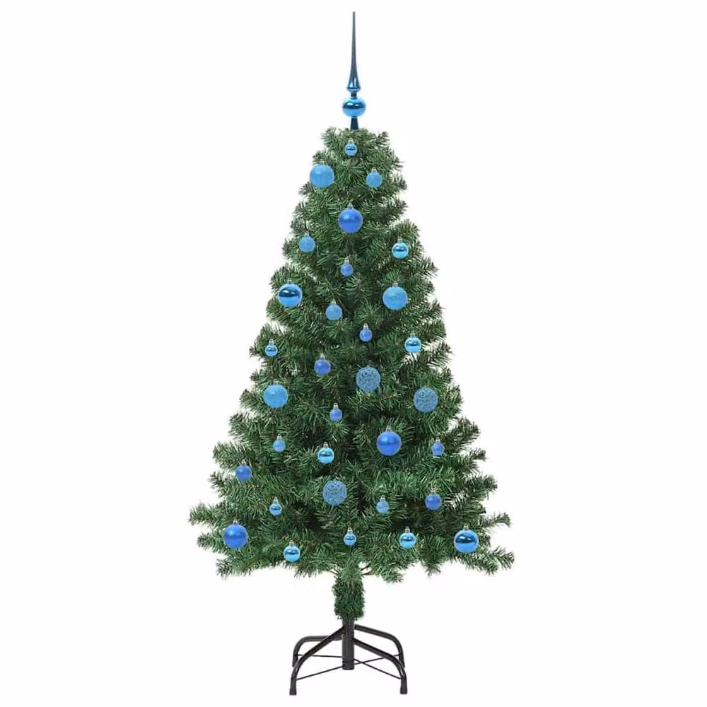 Berkfield Home Artificial Christmas Tree with 150 LEDs and Stand, Green, Height: 150 cm – 3