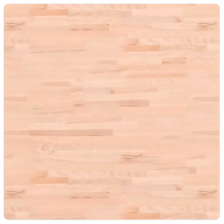 Berkfield Home Square Solid Wood Beech Table Top, Brown, W: 90 cm, D: 90 cm, H: 1.5 cm