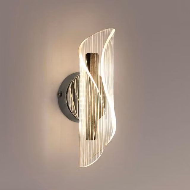 Goeco 12W Modern LED Wall Light in Silver with Tri-Colour CCT and Dimmable Up and Down Lighting – 1