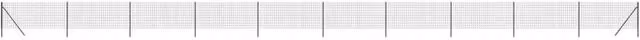 Berkfield Home Anthracite Black PVC Coated Galvanised Steel Wire Mesh Fence