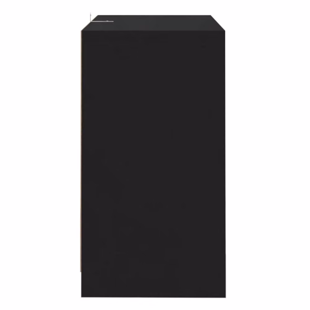 Berkfield Home Black Matt Minimalist Sideboard in MDF, W/D/H: 70 x 41 x 75 cm – 3