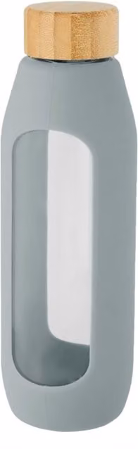 Avenue Grey Glass Water Bottle, 600ml