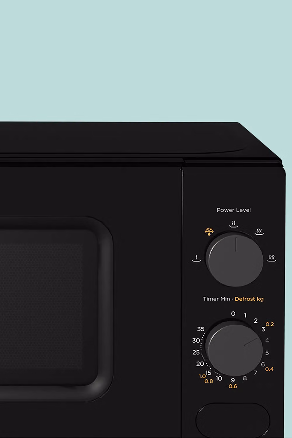 Living and Home 20L Solo Microwave Oven in Black with 700W Power and Manual Timer – 3