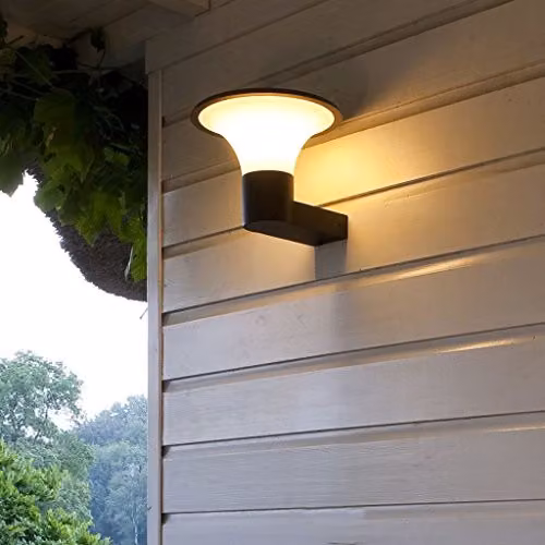 Luxform Perth Modern Up and Down Garden Wall Light in Anthracite Grey – 2