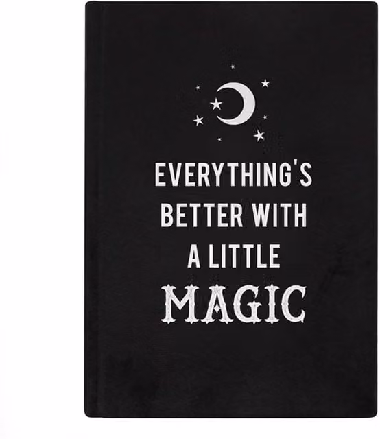 Better with Magic Velvet A5 Softcover Notebook in Black