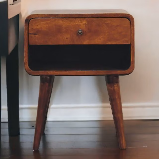 Artisan Furniture Mango Wood Bedside Table in Brown