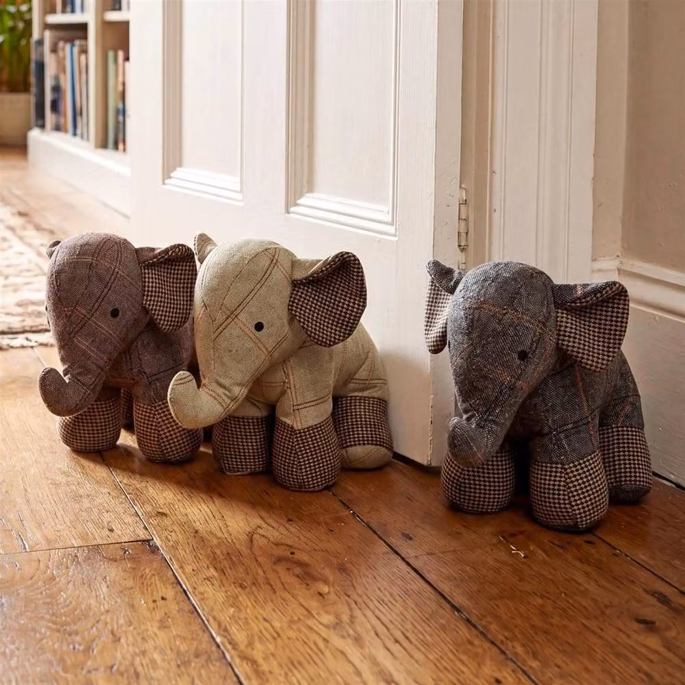 FLAVORA Multicolour Novelty Animal Fabric Weighted Door Stop – 3