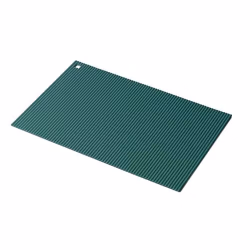 Zeal Silicone Rectangular Trivet Mat in Green, W: 36 cm, D: 24 cm