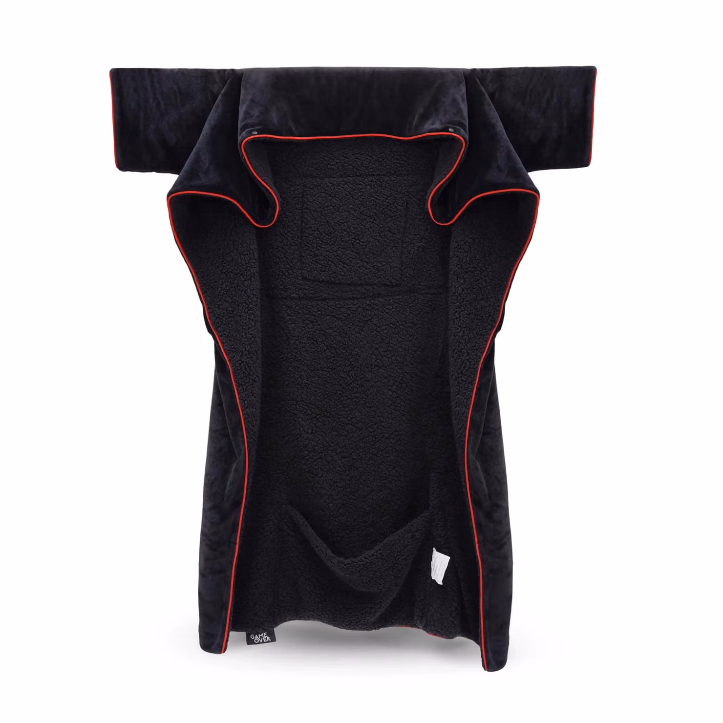 Game Over Store Fire Rune Soft Fleece Gaming Blanket with Sleeves, Black, W/D/H: 120 x 170 cm