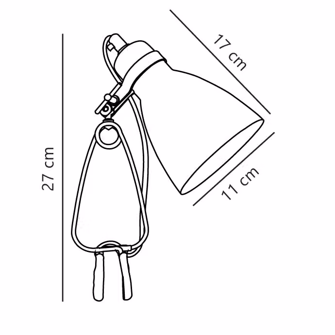 Nordlux Cyclone Adjustable Metal Clip Light in Black with E14 Base – 2