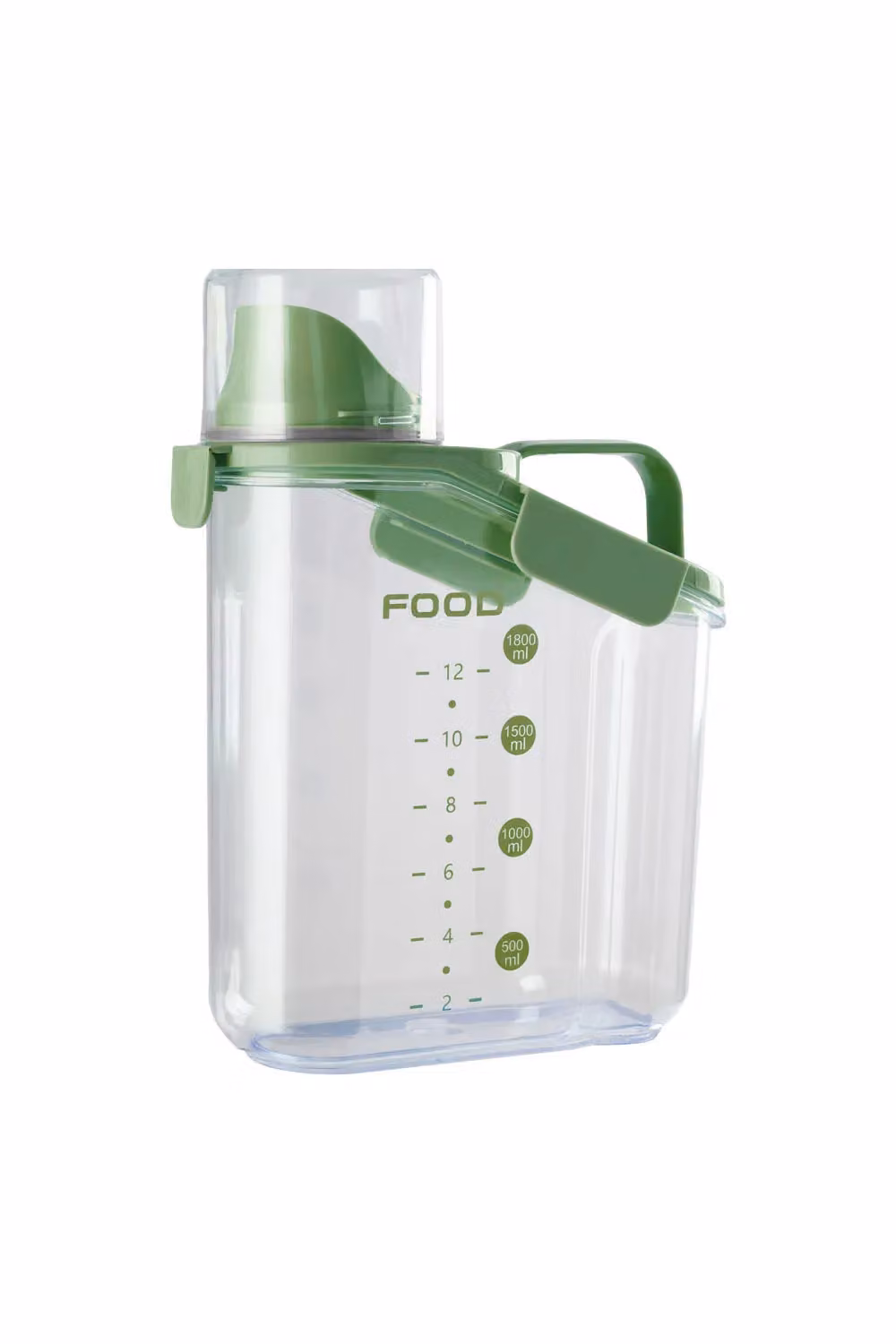 H&O Direct Green Airtight and Leakproof Dry Food Storage Container, 2 l – 3