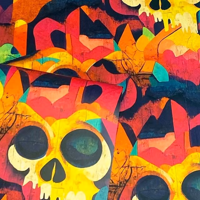Erfurt Abstract Animal Retro Multicolour Wallpaper