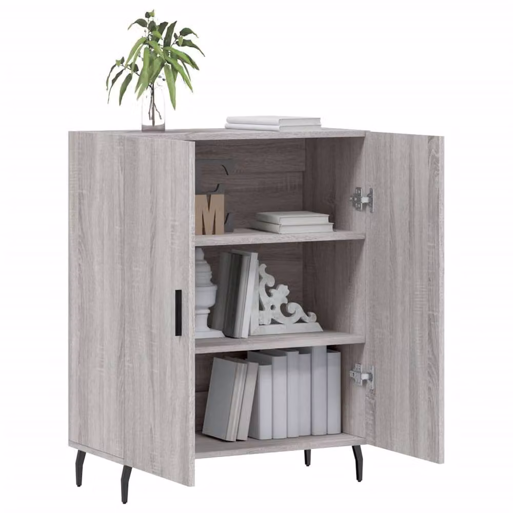 Berkfield Home Grey Sonoma Sideboard in Engineered Wood W/D/H: 69.5 x 34 x 90 cm – 3