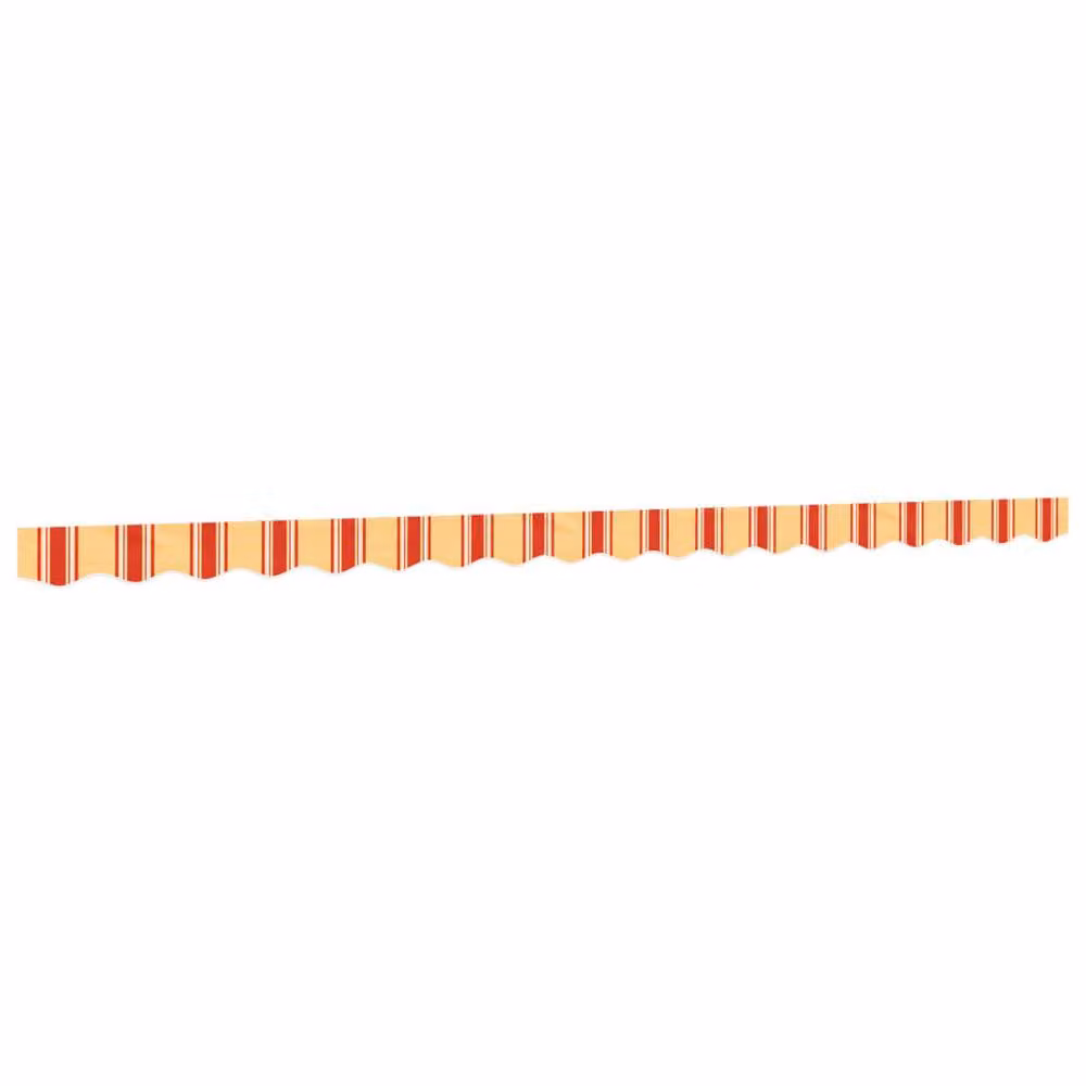 Berkfield Home Replacement Awning Valance Fabric in Yellow and Orange Stripe, 4.5 m – 2