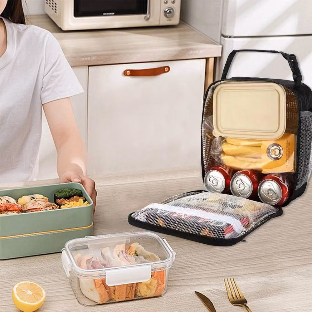 SPETLEK Black Thermal Insulated Lunch Bag and Picnic Cool Bag, W/D/H: 100 x 15 x 26 cm – 3