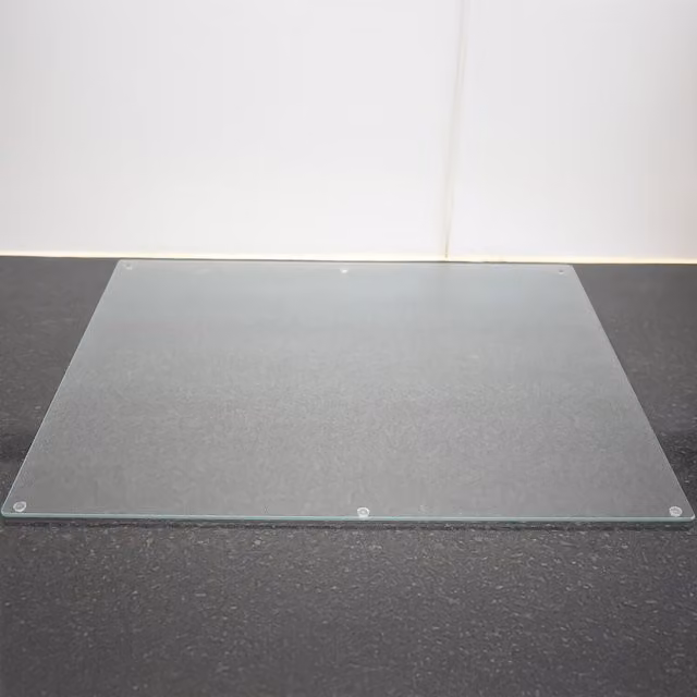 DEENZ Set of 2 Rectangular Tempered Glass Hob Covers in Frosted White