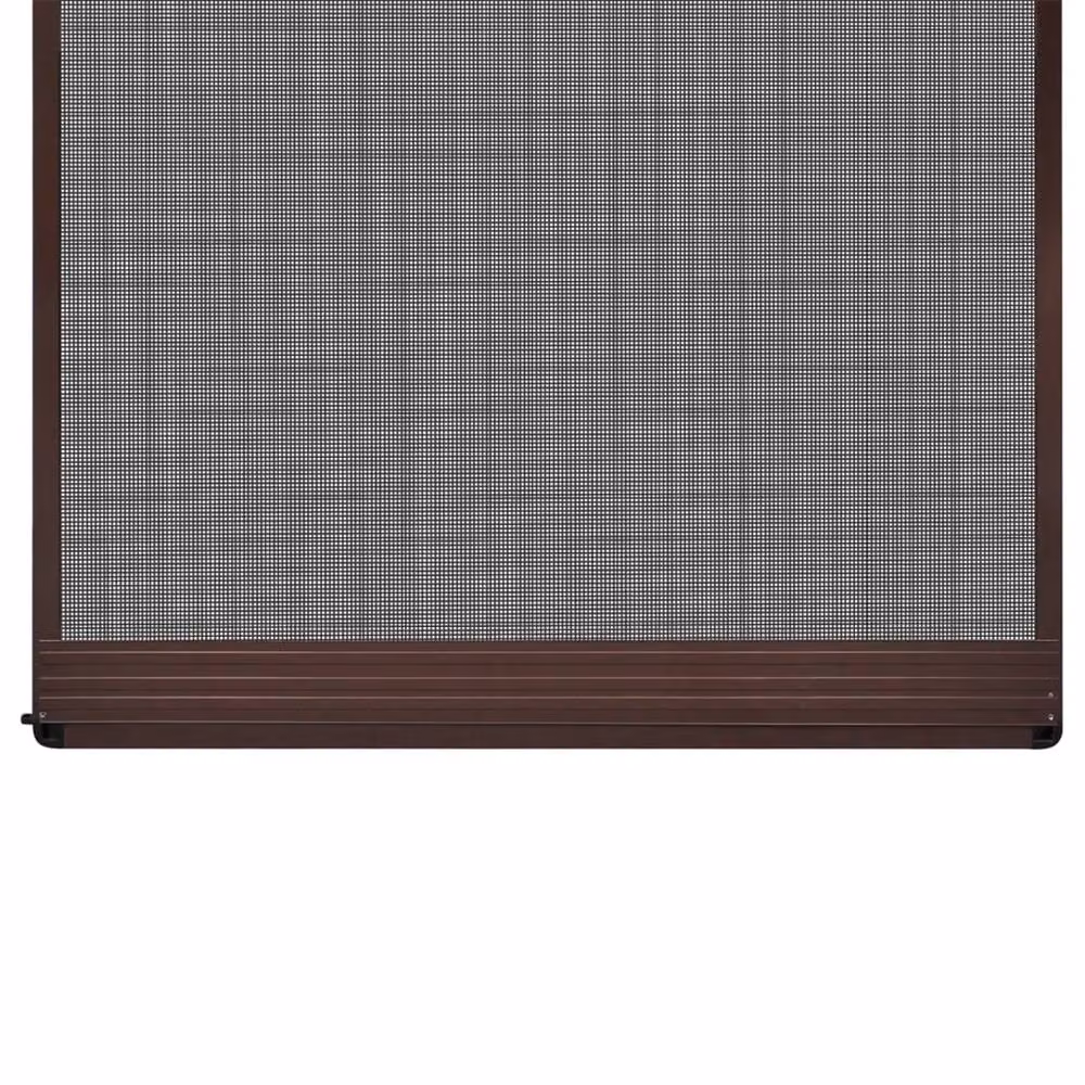 Berkfield Home Brown Hinged Fibreglass Insect Door Screen, W: 120 cm, H: 240 cm – 3