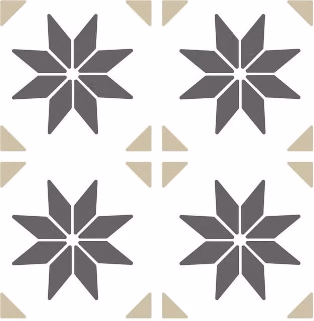 d-c-fix Self-Adhesive Floor Vinyl Tiles in Grey with Stars