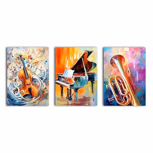 Simpa 3 Panel Abstract Nature Canvas Wall Art in Multicolour, W/H: 60 x 40 cm