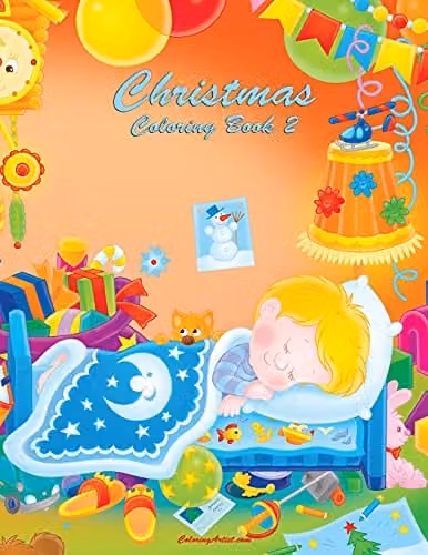 Christmas Coloring Book 2: Volume 2 Childrens Colouring Book by Createspace