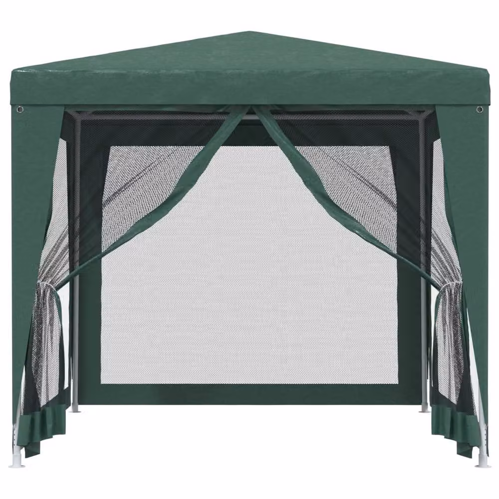 Berkfield Home Party Tent with 4 Mesh Sidewalls, Green, 2.5 x 2.5 m – 3