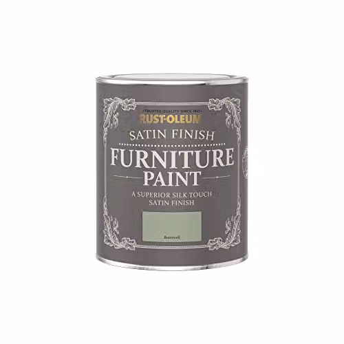 Rust-Oleum Bramwell Green Satin Furniture and Skirting Board Paint, 750ml – 2