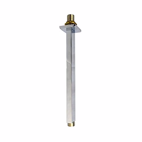 Nes Home Silver Rectangular Ceiling Mounted Shower Arm