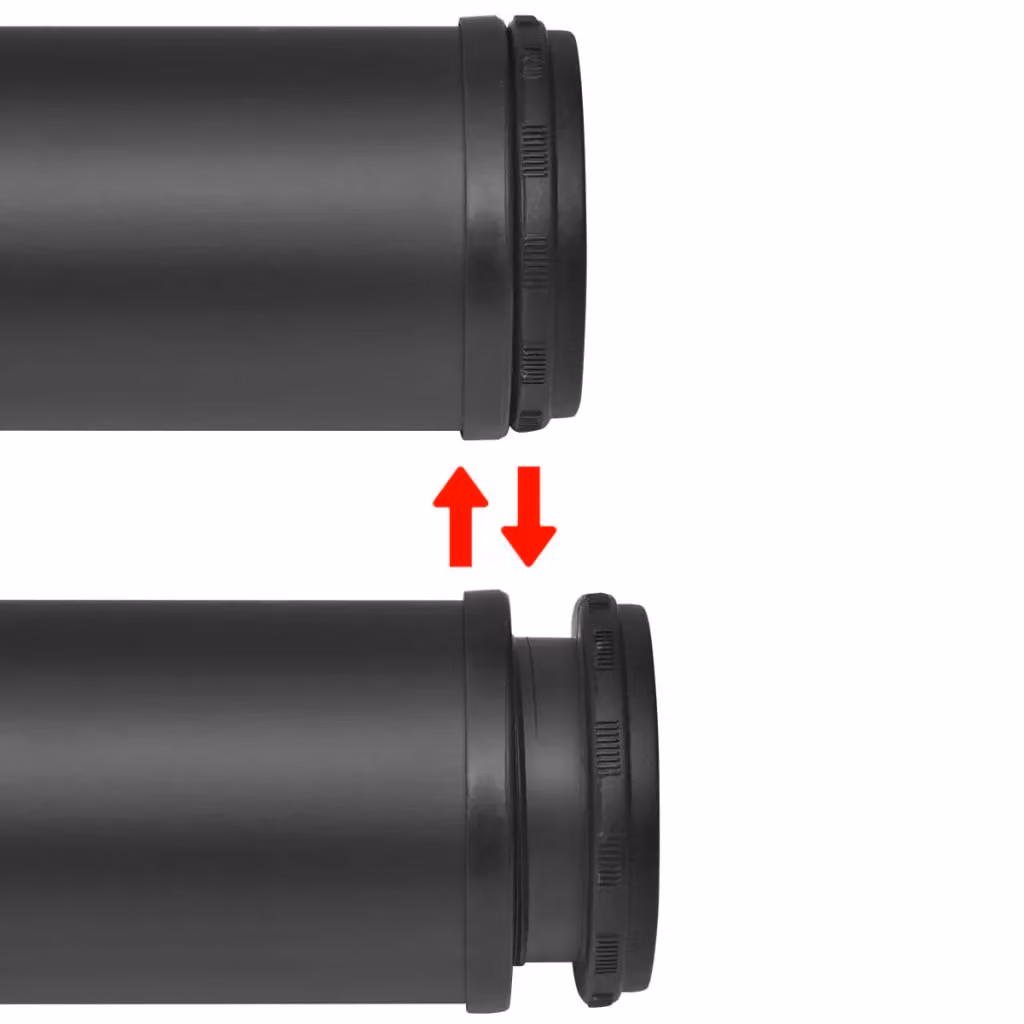 Berkfield Home Height Adjustable Table Legs, Black, Height: 87 cm, Pack of 4 – 3