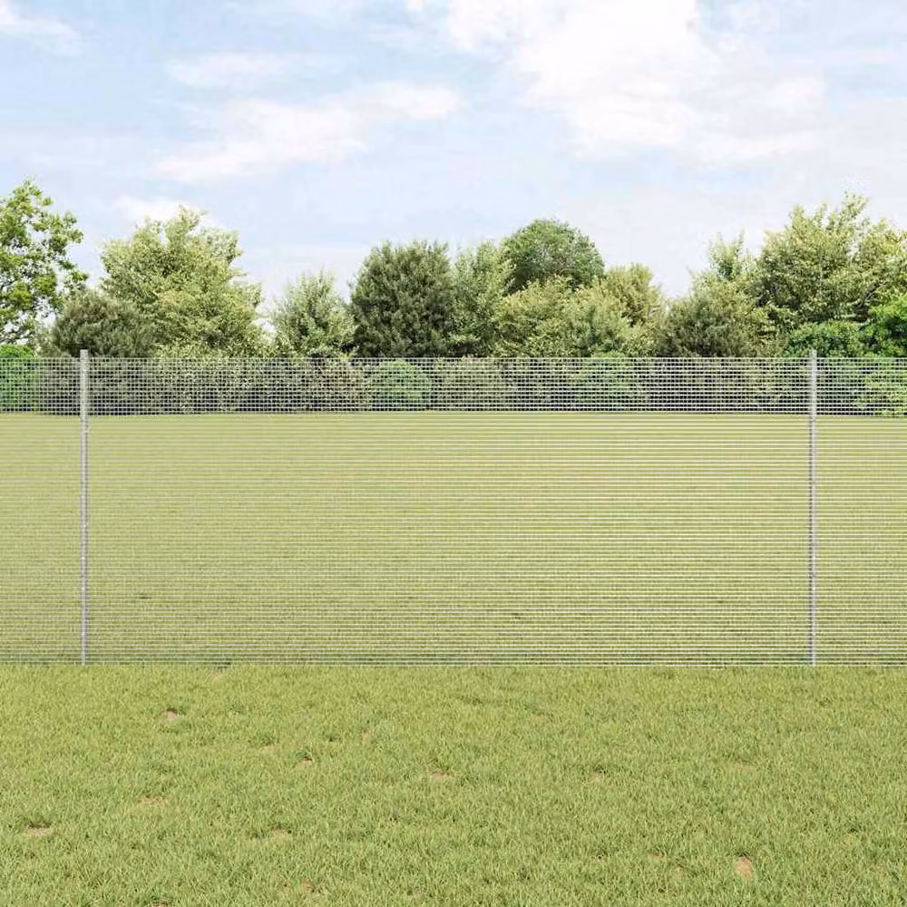 Berkfield Home Set of 2 Galvanised Steel Chicken Wire Fence in Silver – 2