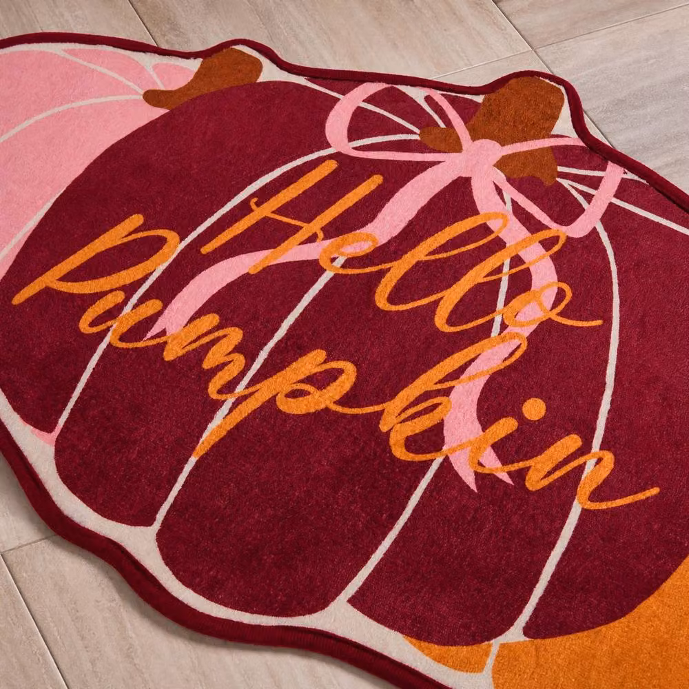 OHS Hello Pumpkin Non-Slip Novelty Halloween Bath Mat in Multicolour – 2